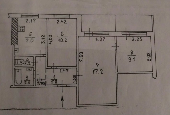 3 кім 4/9 Дніпропетровське шосе 52(Развілка) - фото 1