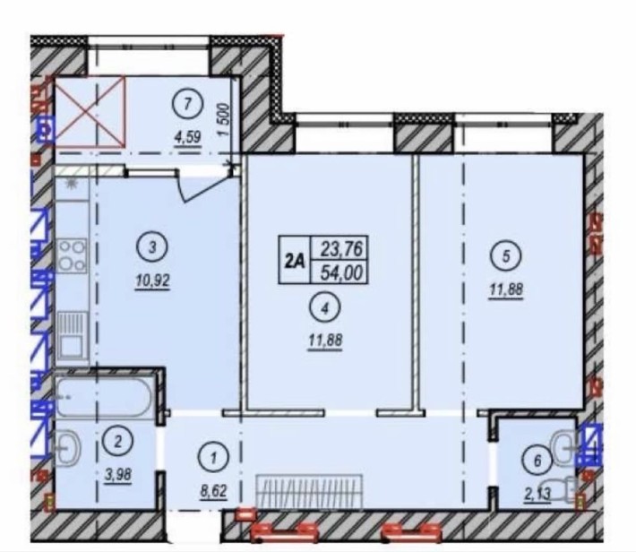 Нова ексклюзивна двохкімнатна квартира в ЖК Молодість! - фото 1