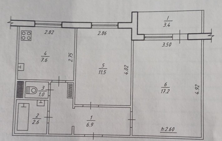 Продається 2 кім. кв. на проспекті Лушпи. ЗСУ. 9 мкрн - фото 1