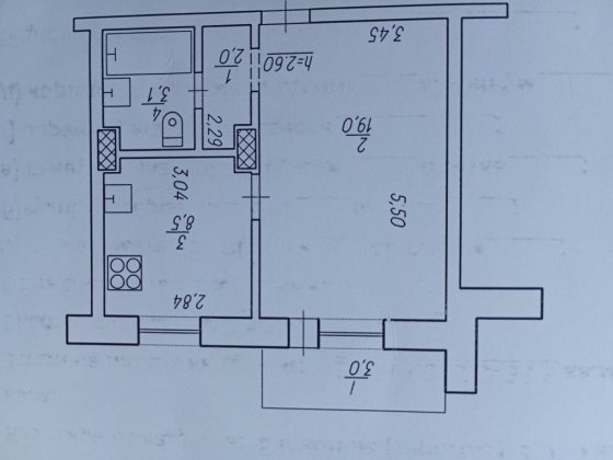 Однокомнатная квартира Суми