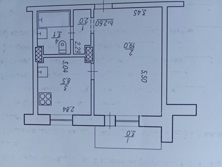 Однокомнатная квартира - фото 1