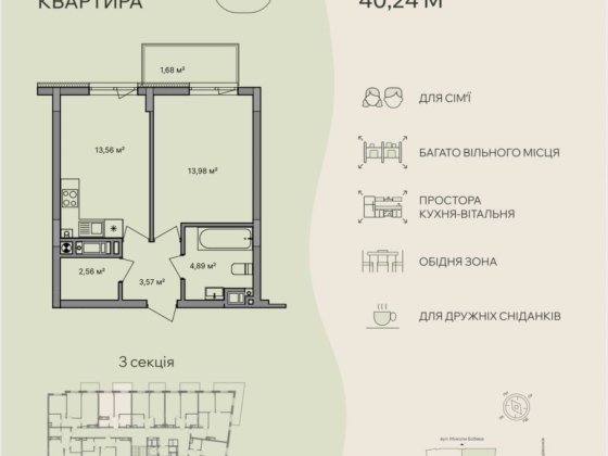 НАЙНИЖЧА ціна 1-кімн квартири в ЖК Central Park Ужгород