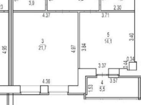 Продаж 1-кімнатної квартири  55.6 м кв в новобудові (переуступка) Полтава