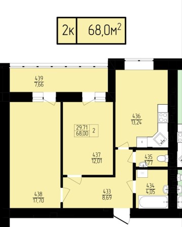 Двокімнатна квартира в новобудові - фото 1