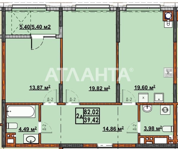 2 кім новобудова  Проспект Незалежності - фото 1