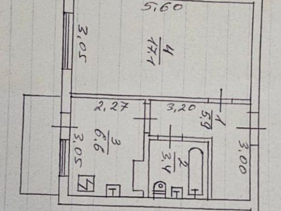 Продаж 1 кімнатної квартири в ПЗР Черкассы