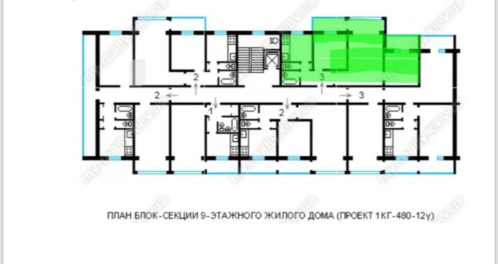 Продаж Печерск Коновальца 1 поверх двір 3к можливо окремий вхід - фото 1