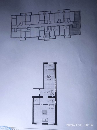 Продам 1-2 кімнатну квартиру, ЖК Рідний Дім - фото 1