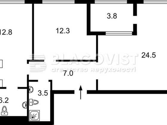 ЖК Файна Таун продаж 2-кімнатної квартири Салютна, 2/24, 71,4 м2 Киев