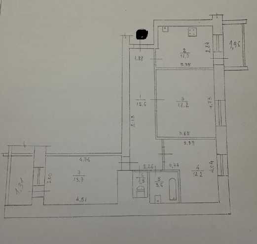 Продам Трикімнатну Квартиру , після Ремонту - фото 1