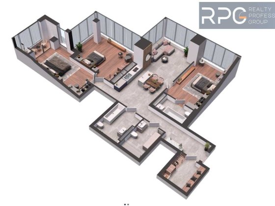 Продам простору 3-к квартиру 136м² ЖК А136 Highlight Tower Є Генератор Киев