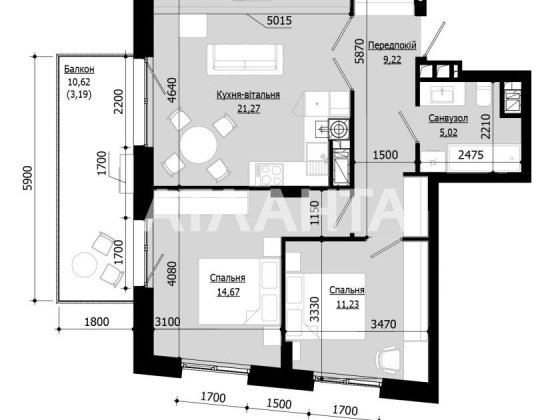 Продаж 2-кім квартири, ЖК Soul Park, 1 черга, південна сторона Львів