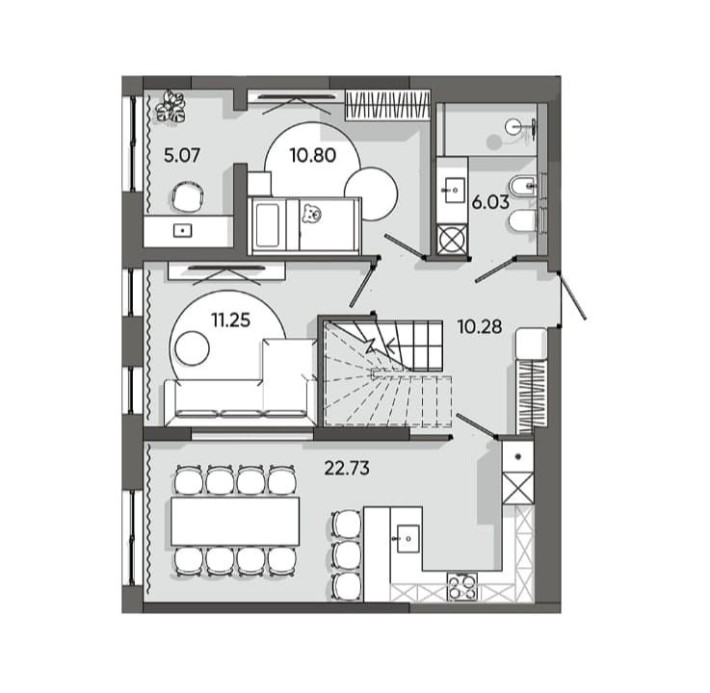 Дешевше ніж в забудовника!7 кімн. кв. в ЖК Orlan Residents, Пластова,4 - фото 1