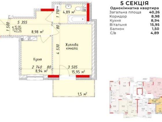 Продаж 1-кімнатної квартири в новобудові вул.Під Голоском. Львів