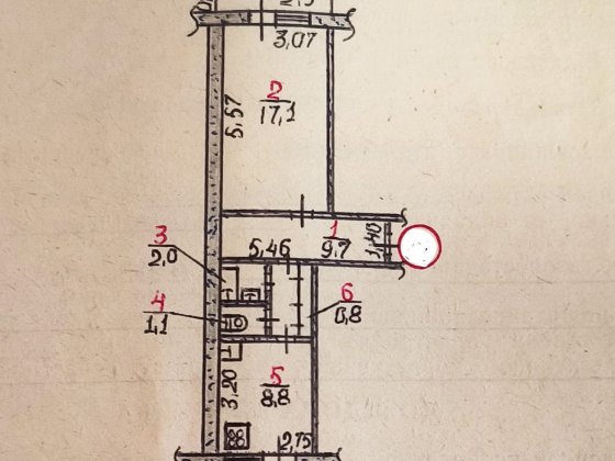 Продається  однокімнатна квартира під ремонт. (Колодязна) Миколаїв
