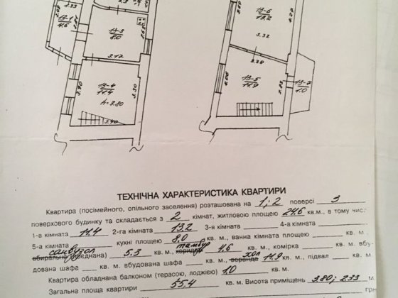 Продаж 2х рівневої квартири пл.Святого Теодора Центр Львов