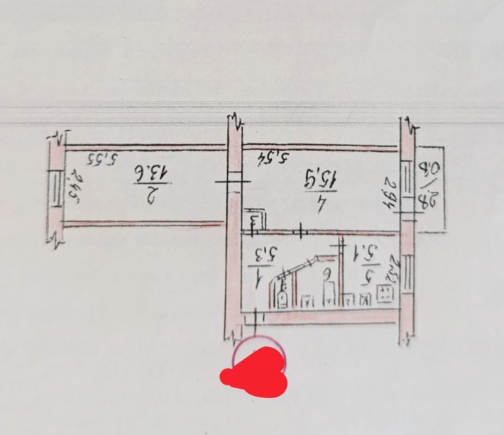 Продаю 2 ком.кв Шоссейная - проспект Центральный, 4/5, кирпич, 45/30/6 - фото 1