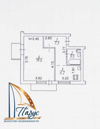 1-кімнатна 2-Шевченківський 6/9 поверх - фото 1