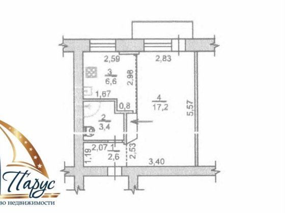 Продается 1 ком квартира Сталеваров 28а , 3/5 Запоріжжя