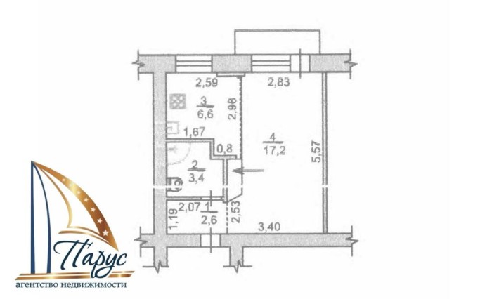 Продается 1 ком квартира Сталеваров 28а , 3/5 - фото 1
