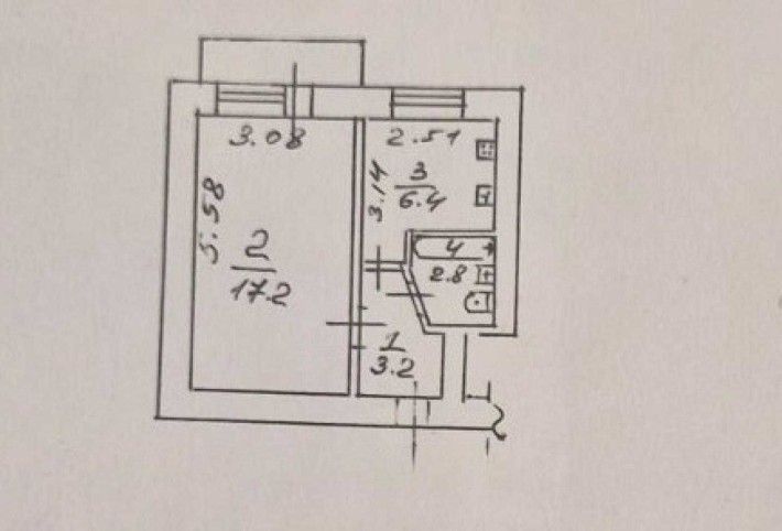 Однокімнатна квартира під повний ремонт,  на вул. Варненська - фото 1
