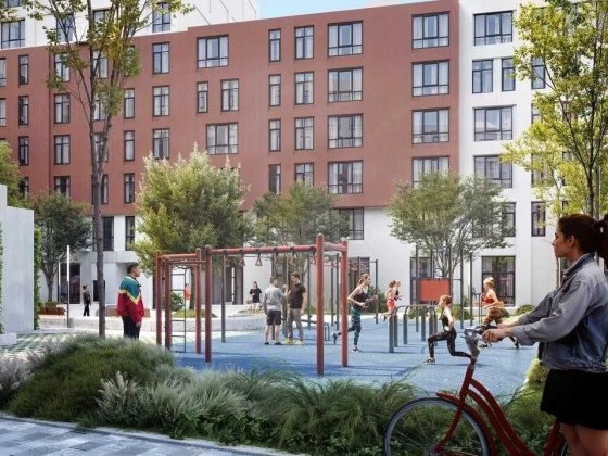 1-кімнатна квартира 46.5 м2 в ЖК Father — простора кухня Львів