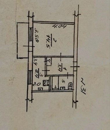 Продаю 1 комнатную квартиру  на ЮТЗ / Молодогвардейская‼️ - фото 1