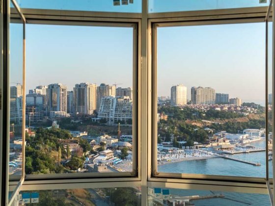 Прямой вид моря Аркадия морская симфония Одеса