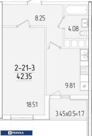 Продам 1- ком Кадор на Краснова Цена 45000 уе лучшее предложение - фото 1