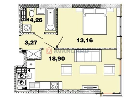Однокімнатна квартира в ЖК Crystal Avenue Петропавлівська Борщагівка Петропавловская Борщаговка