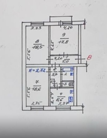 Продажа 3к кв, сталинка, м. Бот сад, Павлово Поле, Без комиссии ‼️ - фото 1