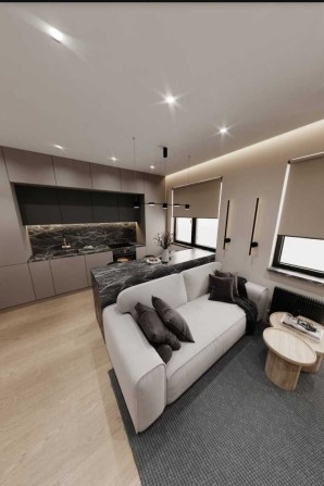 Кухня гостиная 20 м. и спальня Континент Инглези Королева Люстдорфская - фото 1