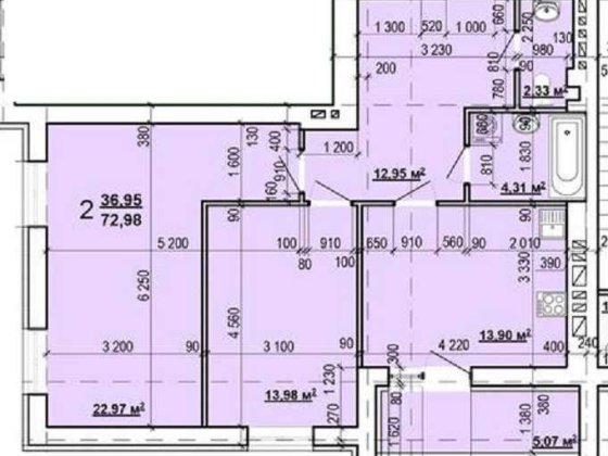ЭКСКЛЮЗИВ  ЖК МИРА 3 продам 2-комн квартиру 73м2 в Новострое MV Харьков