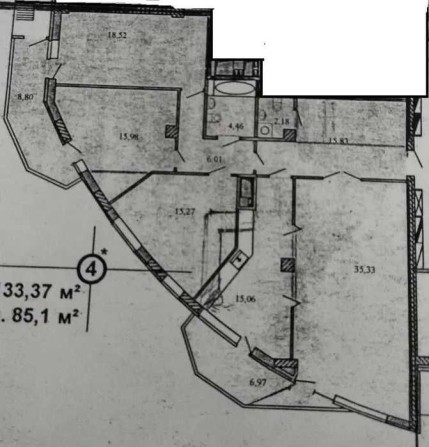 Всего 1000$ за кв.м 137кв.м. ЖК Авантаж ул.Культуры 22Б под Ваш ремонт - фото 1