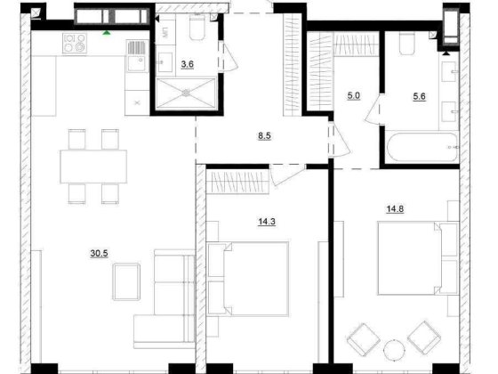 Без Комісії! Продаж 2к квартири Видова буд 13-17 ЖК Русанівська Гавань Киев