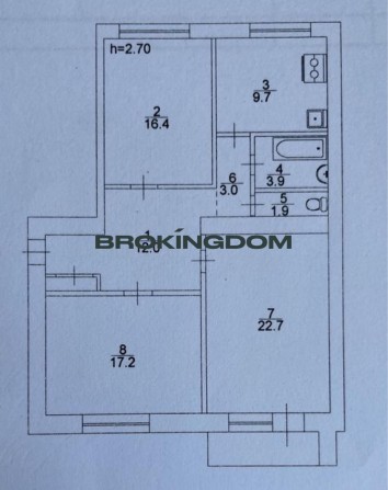 3 кім.кв. 89 кв. м,просп. Лесі Українки.Печерськ - фото 1