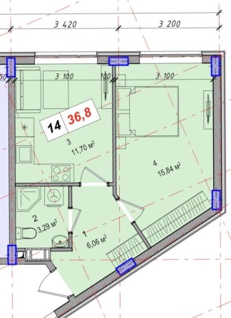Продається 1к квартира в Бортничах на 2026 - фото 1