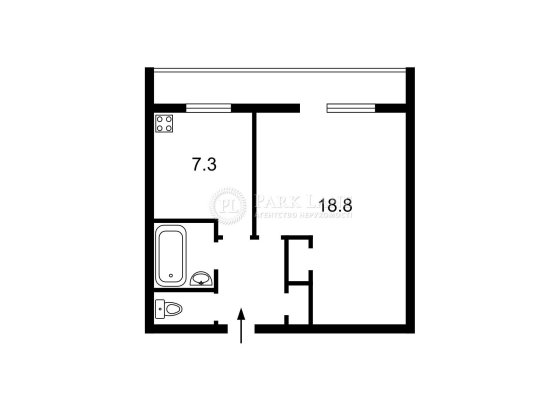 продаж квартири 1кім 4пов. 38м Центр вул. Тарасівська 36 Киев