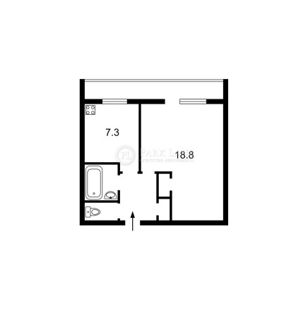 продаж квартири 1кім 4пов. 38м Центр вул. Тарасівська 36 - фото 1