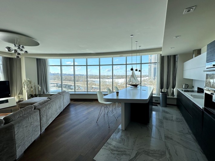 Видова 4-к квартира 155 м² з видом на Дніпро! Riviera Riverside - фото 1