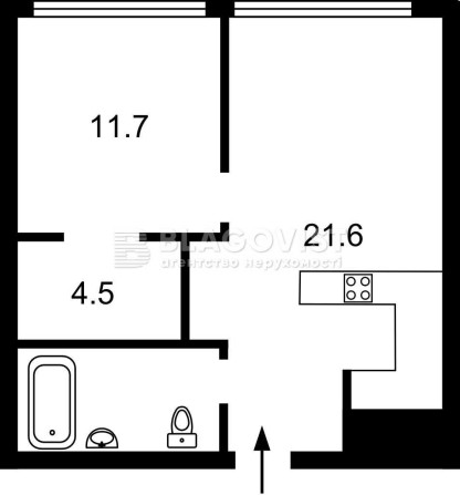 1К 18п 48м Ужгородський пров., 4/1, White Lines, ст.м Деміівська - фото 1