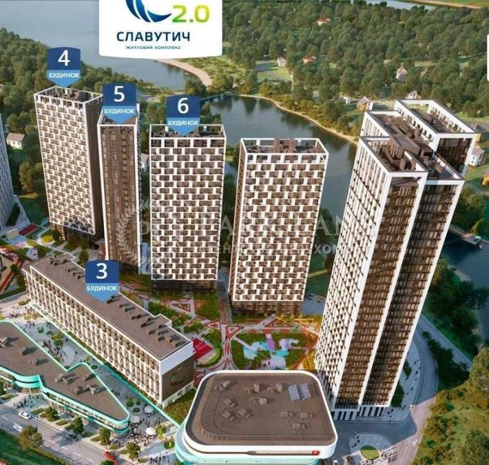 Осокорки, 2к ВИДОВА квартира, ЖК Славутич, Зарічна - фото 1