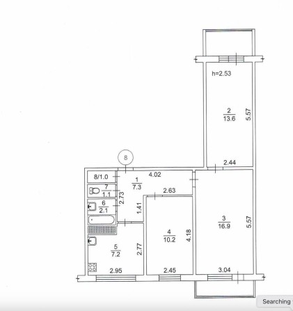 Продається трикімнатна квартира Героїв полку Азов 28-а від власника - фото 1
