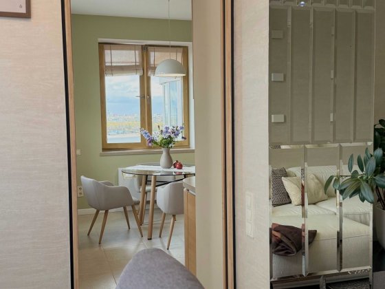 Квартира пентхаус з терасою на даху Оболонська набережна Київ Киев