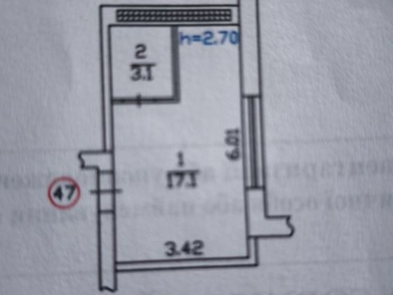 Студія 20 м2 метро Вирлиця Київ