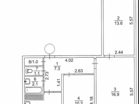 3-кімнатна квартира 64.5м² вул. Героїв полку Азов, 28А Оболонь 5 хв. Київ