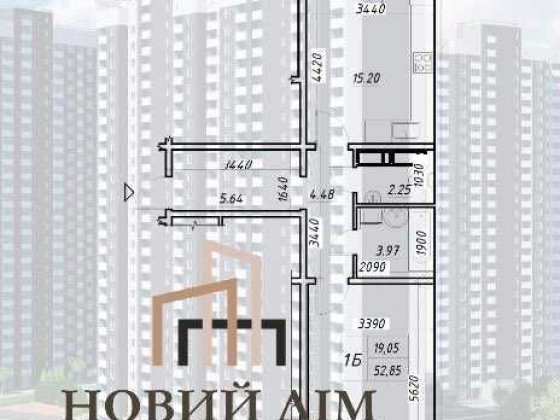 БЕЗ% ЖК Навігатор 2, 1к, 52,85м2, 24/24пов, єОселя,єВідновлення,Постан Киев