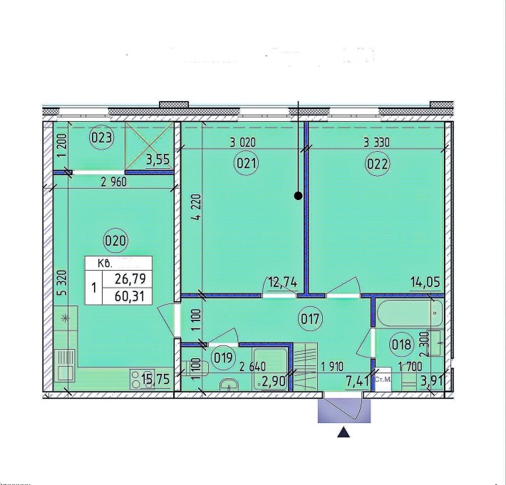 2К, НИЗЬКИЙ ПОВЕРХ,БЕЗ КОМІСІЇ, ЖК Нова Англія/ Новая Англия - фото 1
