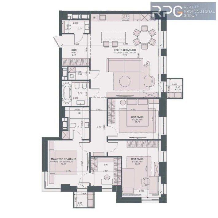 Найкраща ціна 3-к квартира 120м² ЖК TRIIINITY Є Генератор БУД-1 - фото 1
