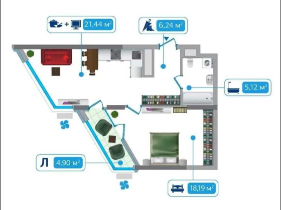 ЖК Зарічний, Продаж 2 кімн. квартири Київ